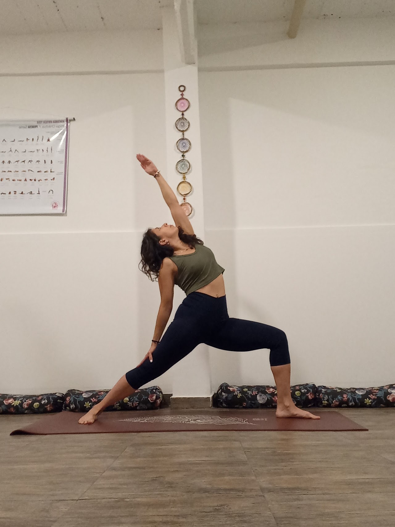 Clase de yoga en el estudio